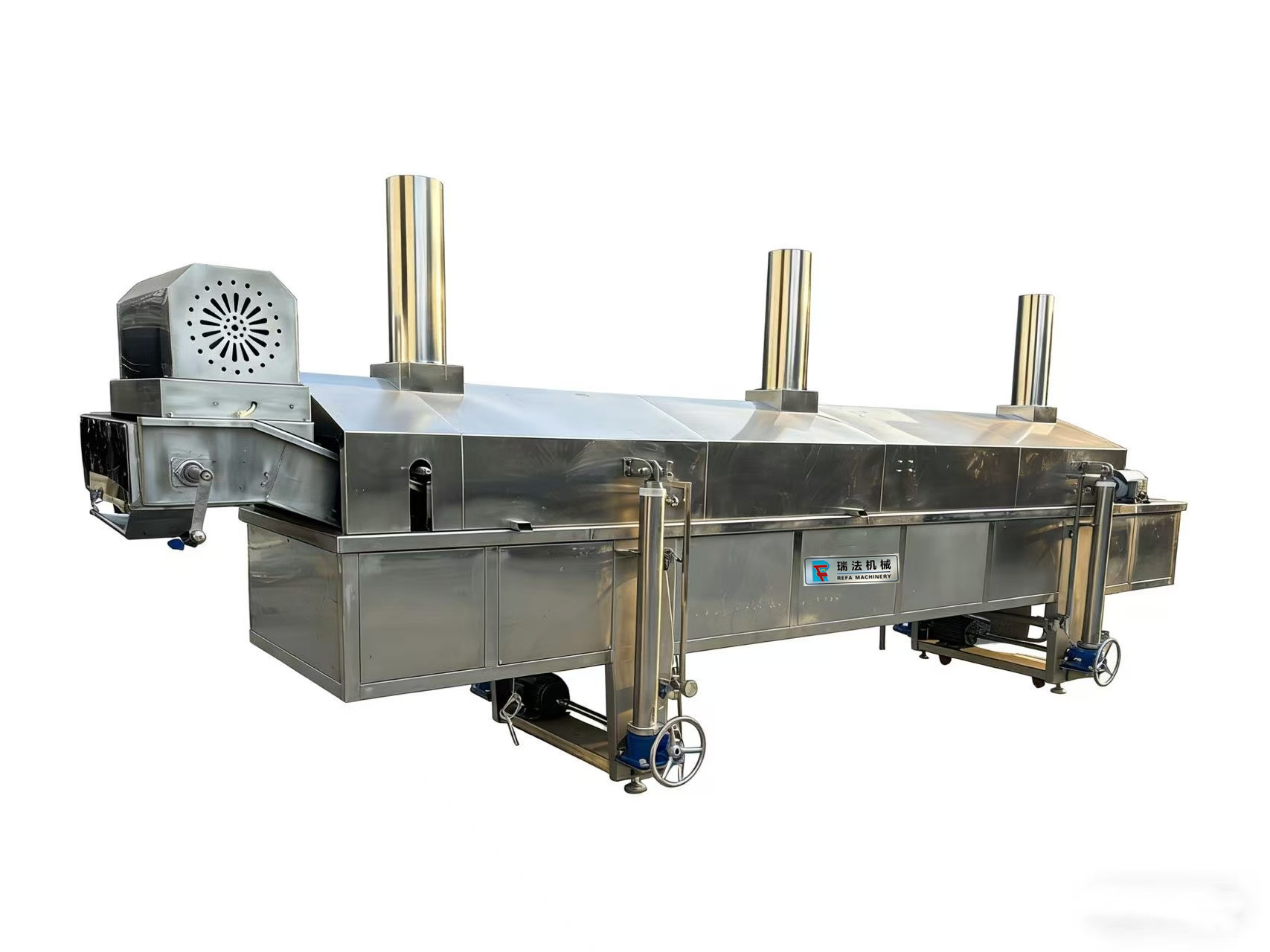 Snack Corn Chips Continuous Frying Machine