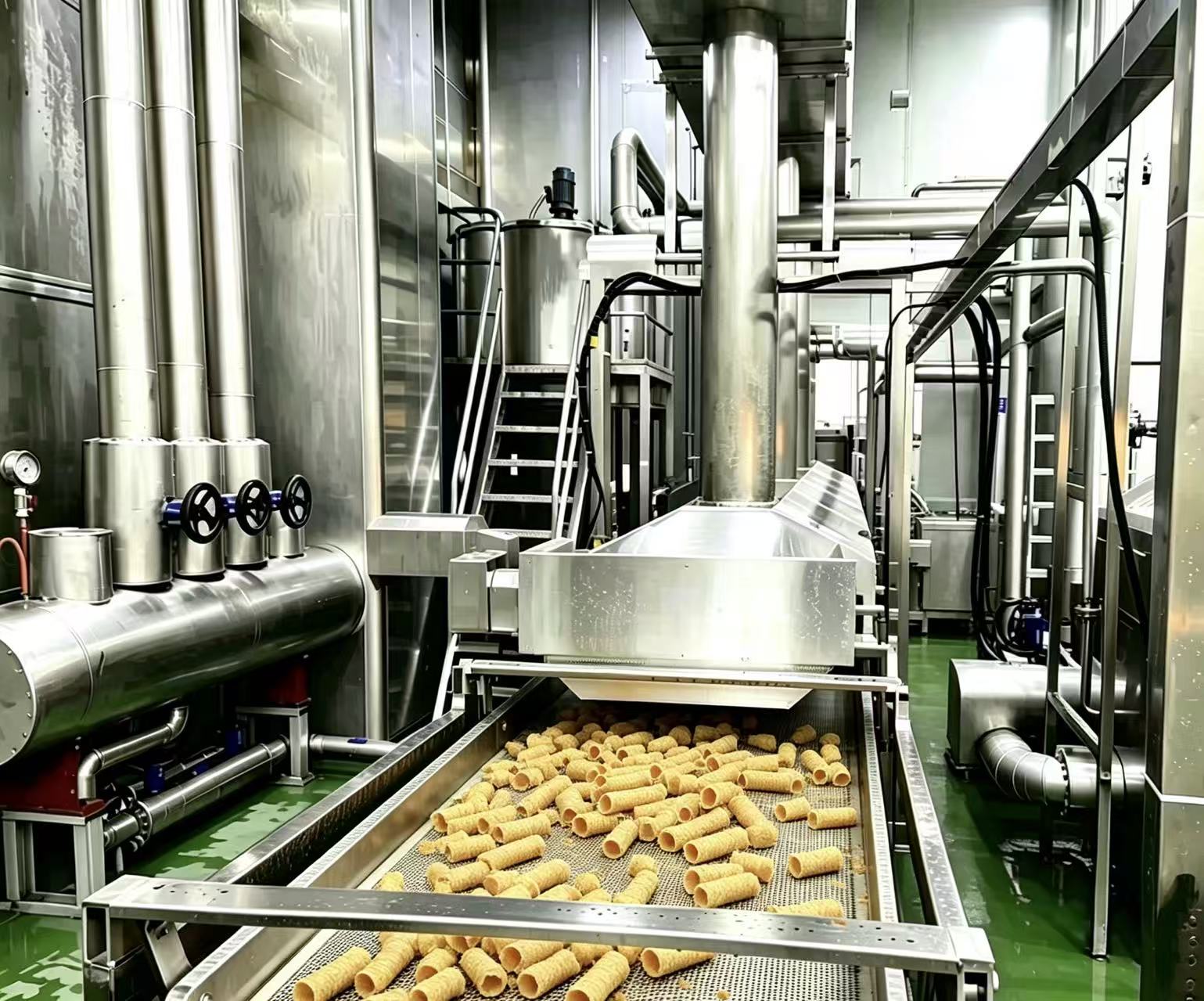 Complete turnkey line for snack production covers full processing flow